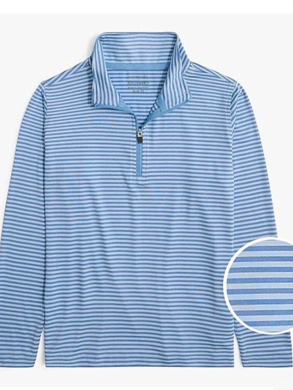 Crewcuts Quarter Zip Pullover Blue Stripe Youth
